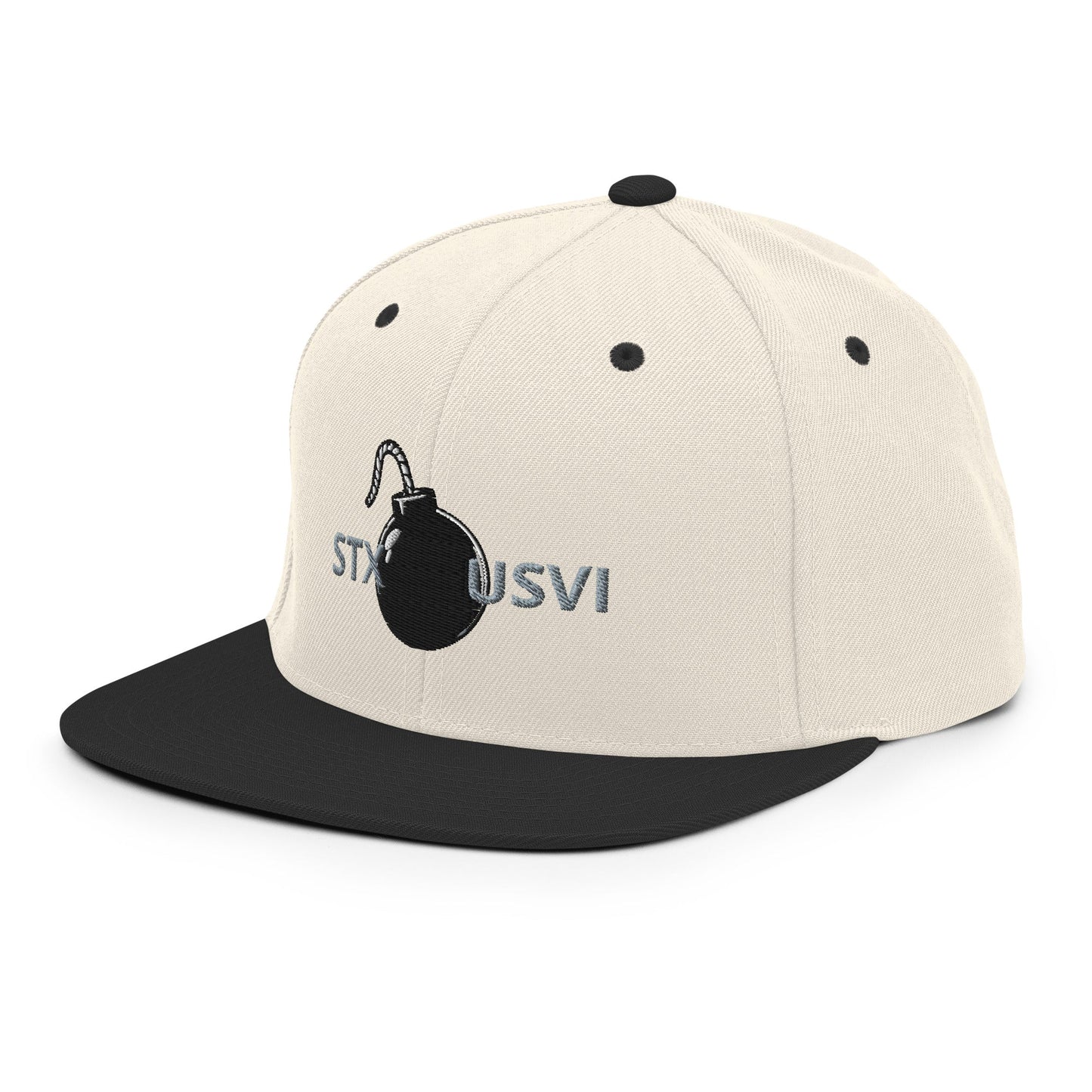 Cannon Ball Snapback Hat - Position - STXGifts