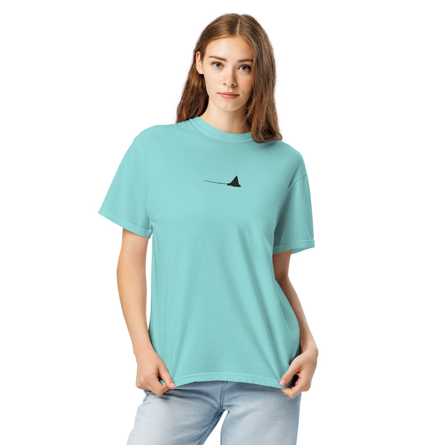Embroidered Eagle Ray T-shirt - Position - STXGifts