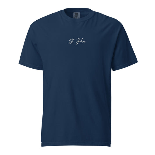 Embroidered St. John T-shirt - Position - STXGifts