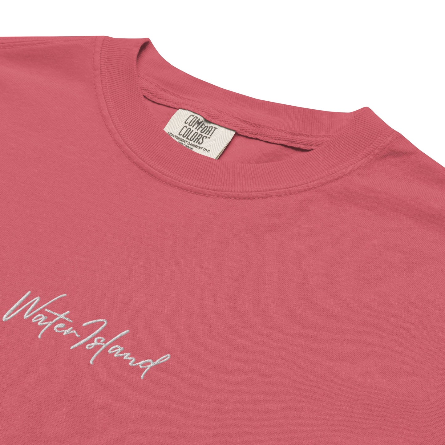 Embroidered Water Island T-shirt - Position - STXGifts