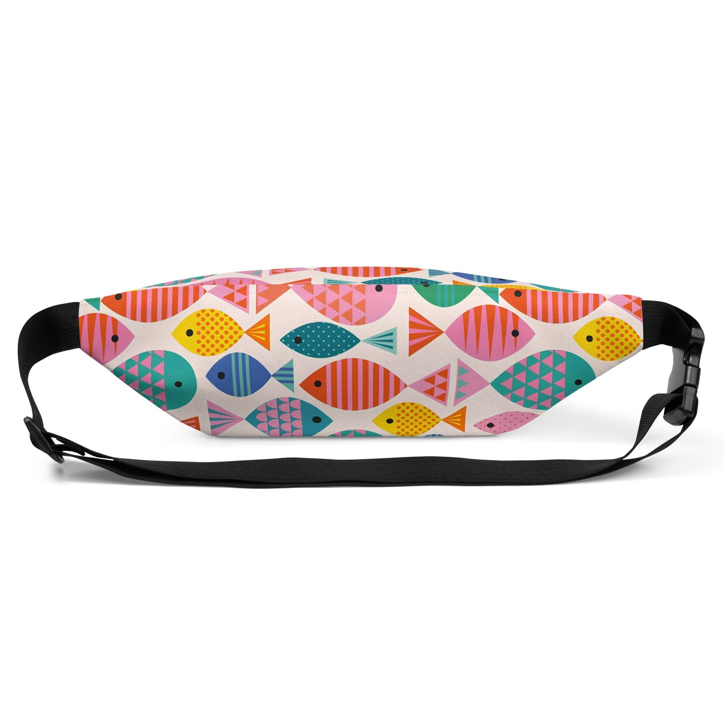 Pink Tropical Fish Crossbody Fanny Pack - Position - STXGifts