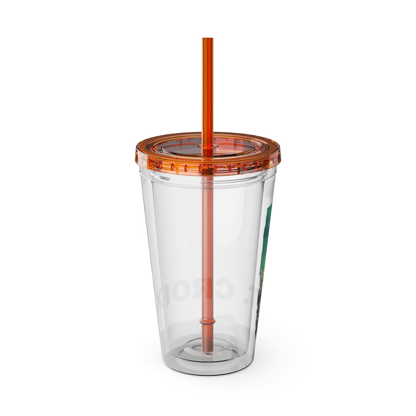 Sea Thru St. Croix Sea Turtle Tumbler - 16oz - Position - STXGifts
