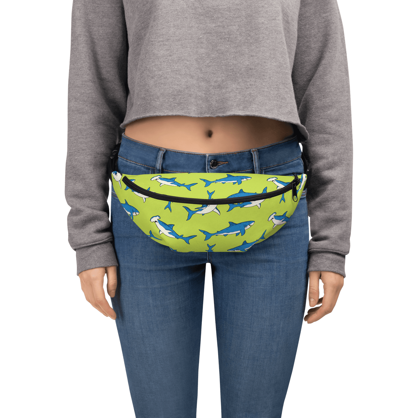 Shark Lovers Crossbody Fanny Packs - Position - STXGifts