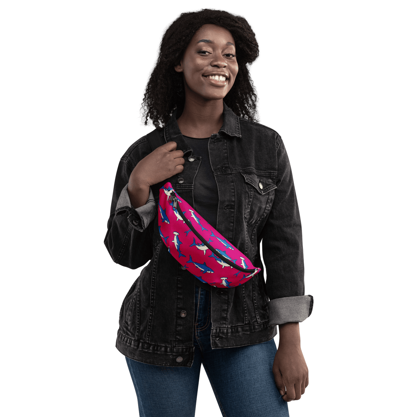Shark Lovers Crossbody Fanny Packs - Position - STXGifts
