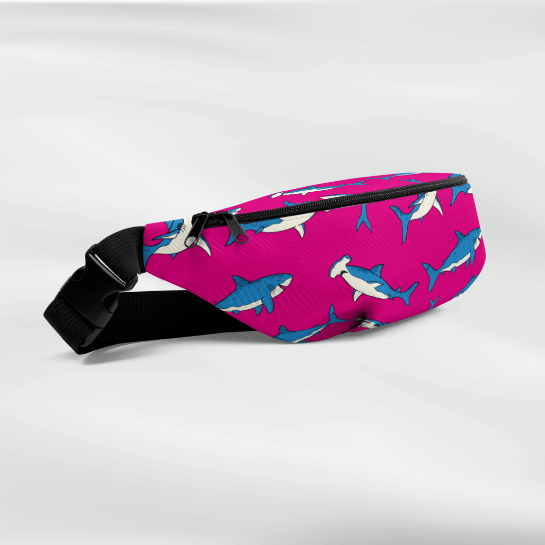Shark Lovers Crossbody Fanny Packs - Position - STXGifts