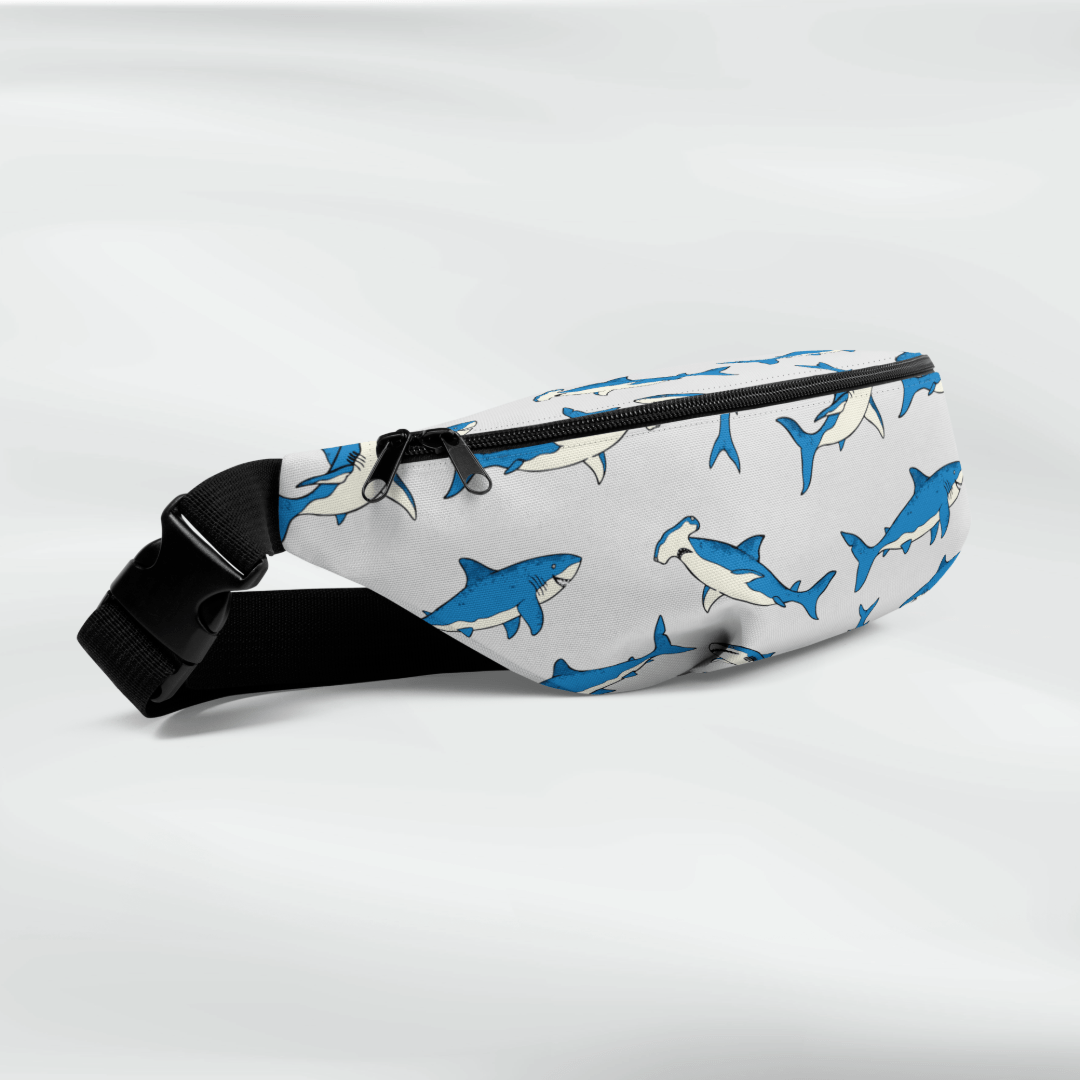 Shark Lovers Crossbody Fanny Packs - Position - STXGifts