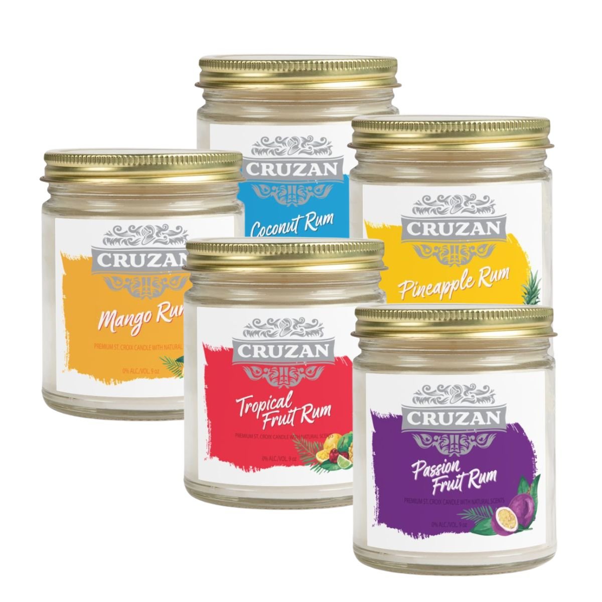 St. Croix Tropical Fruit Rum Candles - Position - STXGifts