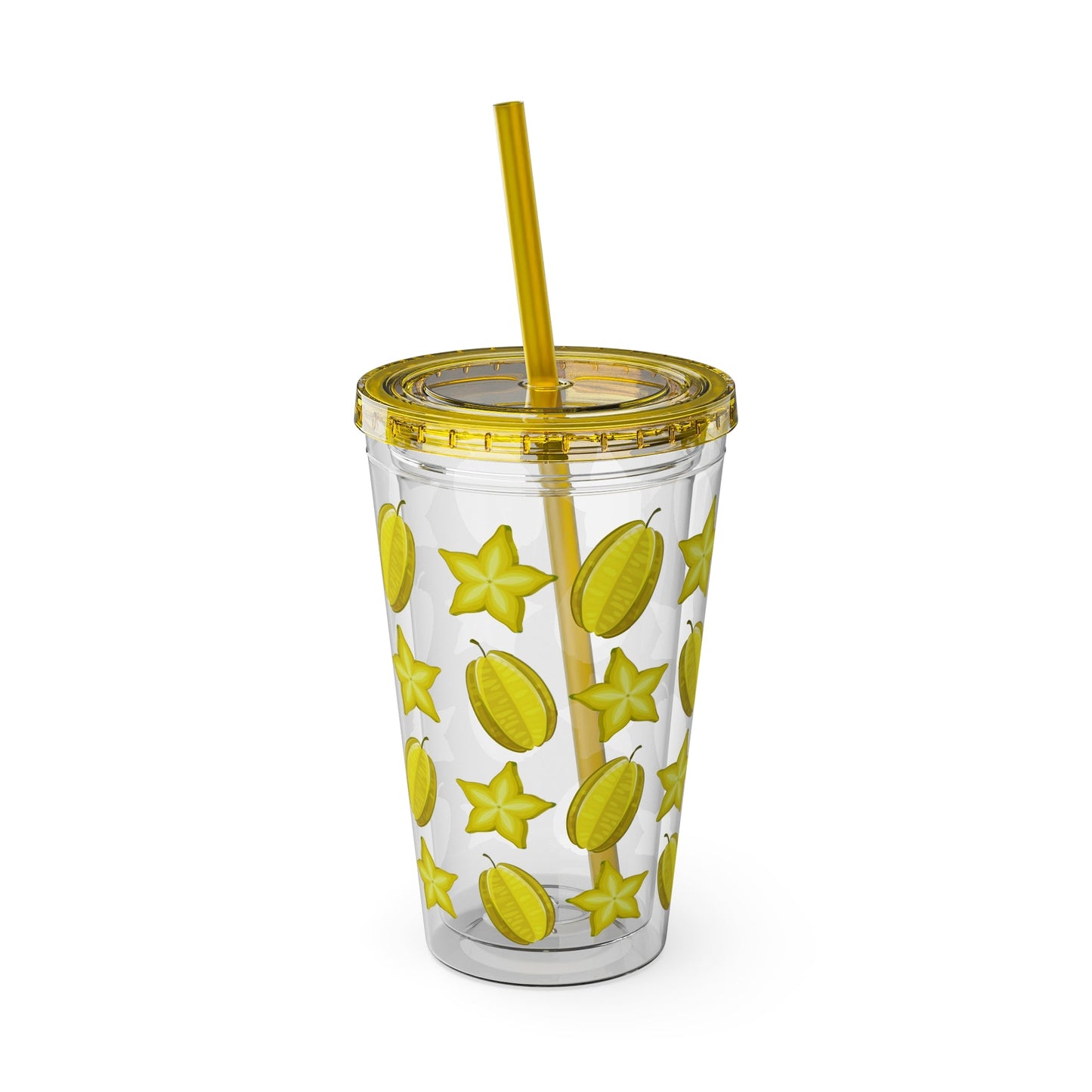 Sunsplash Carambola Tumbler with Straw - 16oz - Position - STXGifts