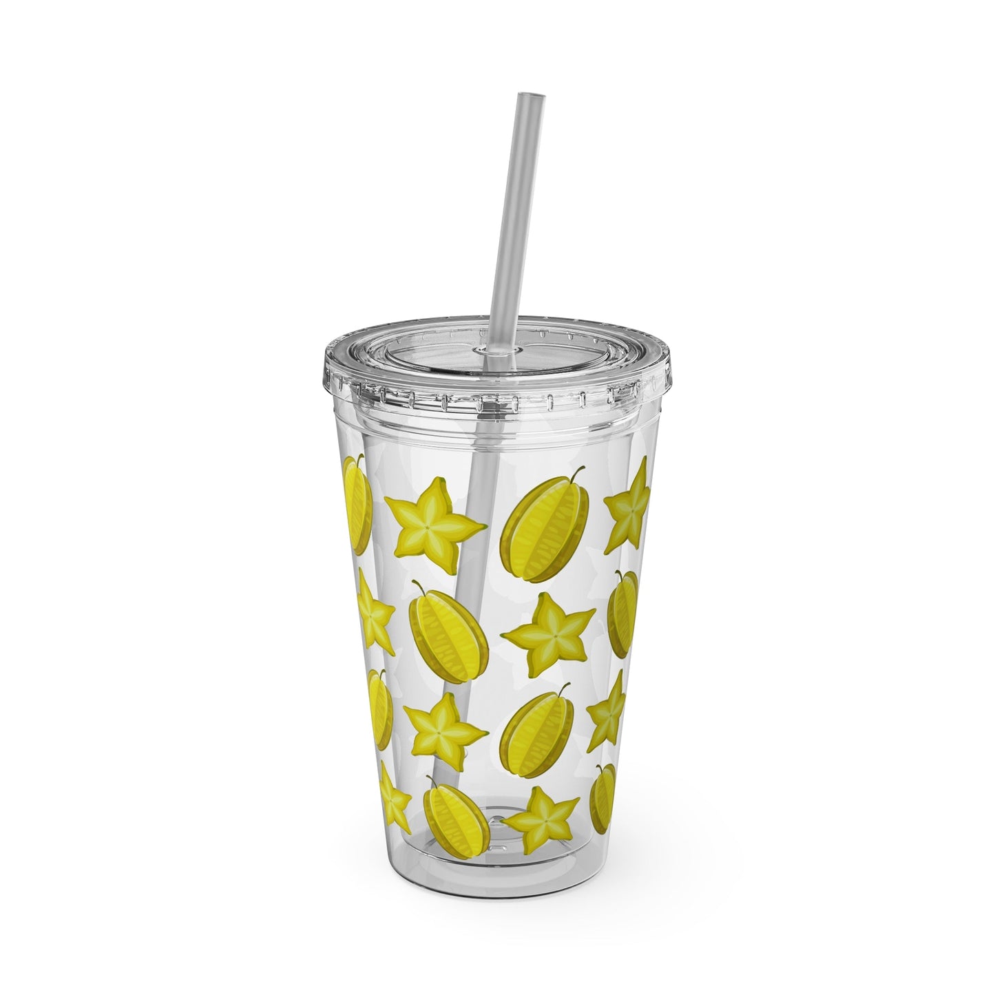 Sunsplash Carambola Tumbler with Straw - 16oz - Position - STXGifts