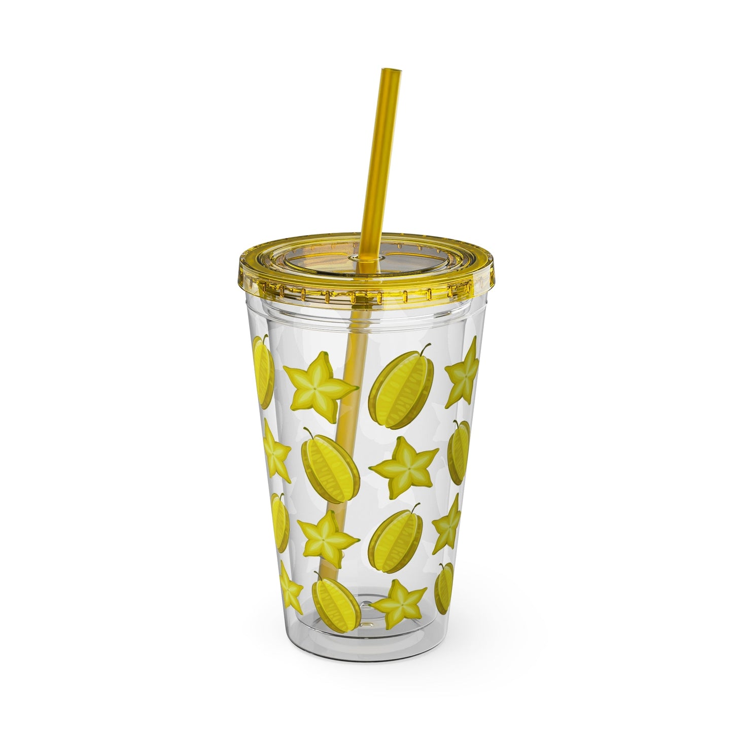 Sunsplash Carambola Tumbler with Straw - 16oz - Position - STXGifts