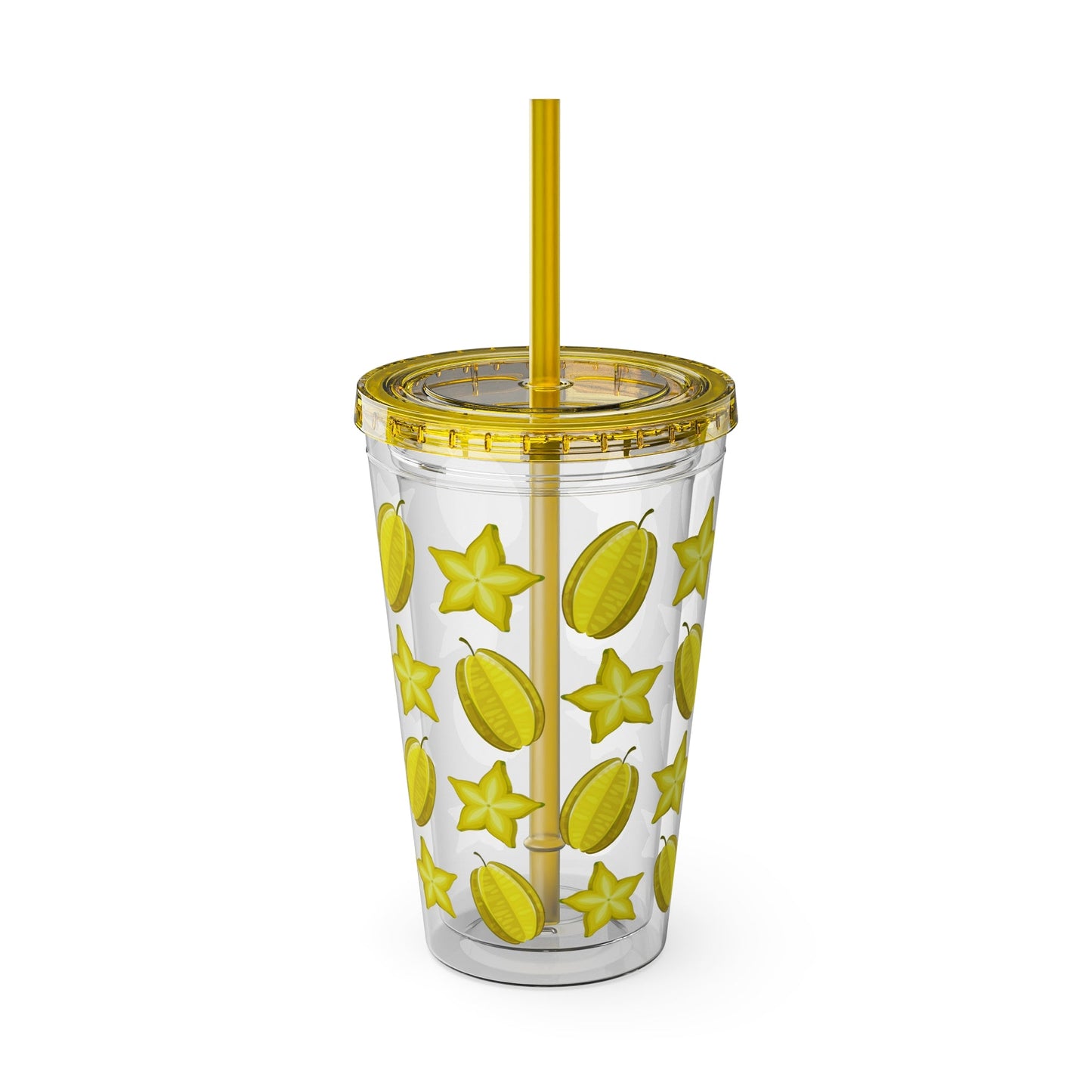 Sunsplash Carambola Tumbler with Straw - 16oz - Position - STXGifts