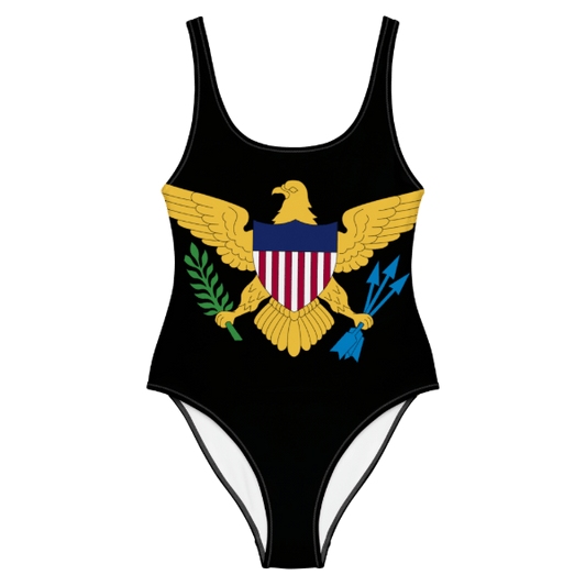Virgin Islands Flag One-piece Swimsuit - trendy women's swimwear and beachwear clothing - Wapa Out. STXGifts
