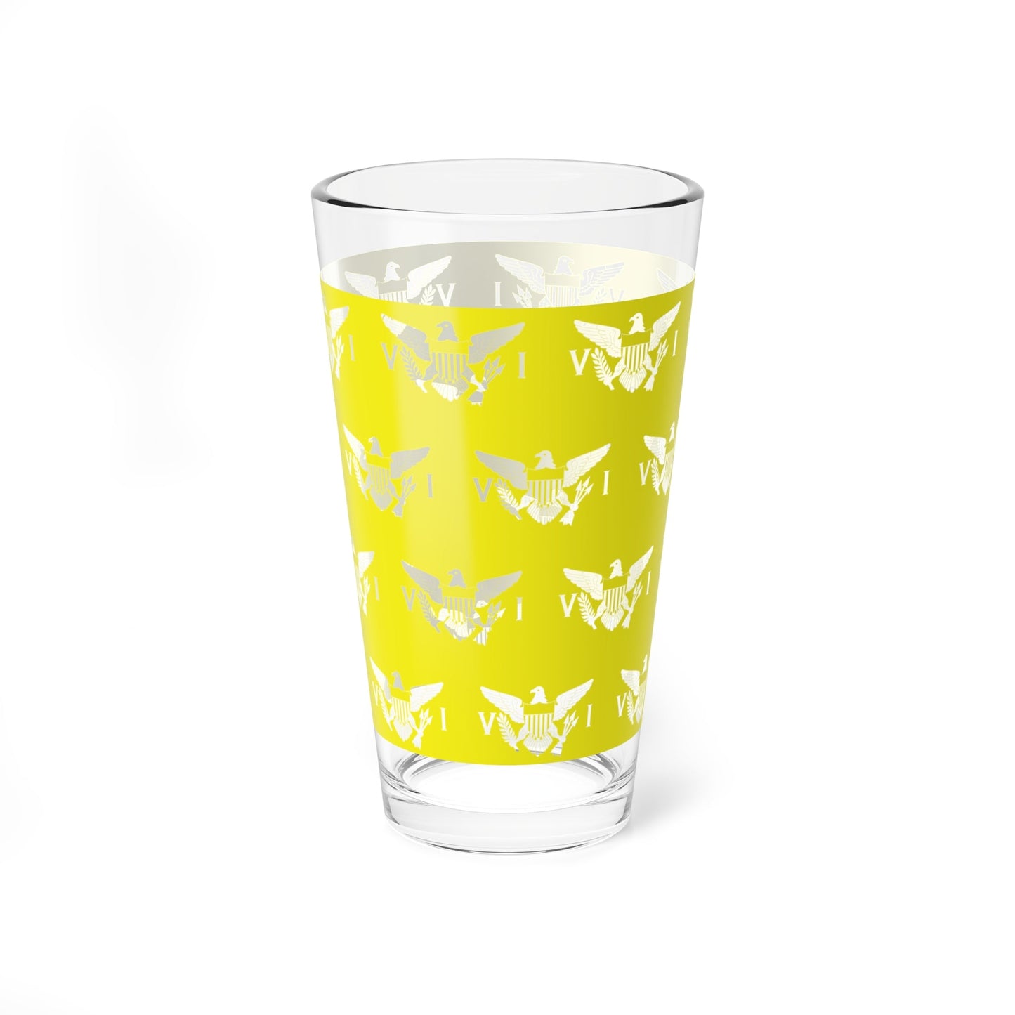 Yellow Virgin Islands 16 oz Glass - Position - STXGifts
