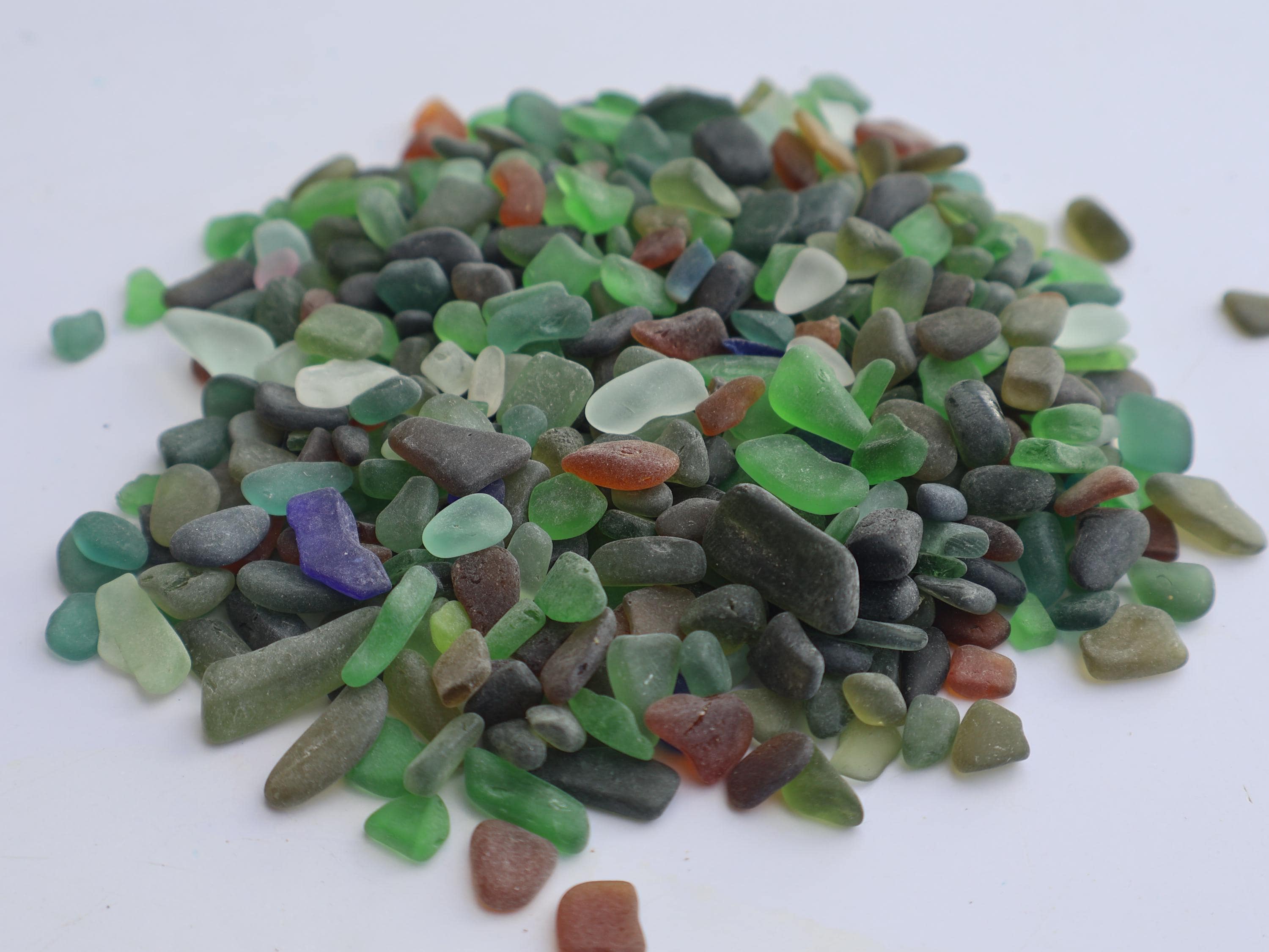 Genuine Sea Glass Tiny Mix – St. Croix Caribbean Beach Glass – Jewelry & Craft Supplies – 1 oz or 3 oz