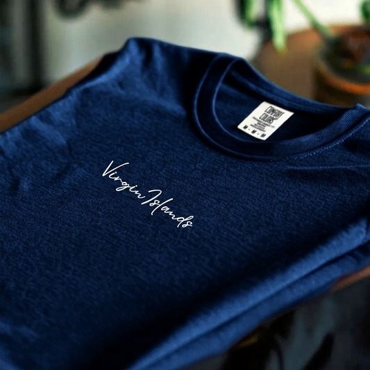 Embroidered Virgin islands T-shirt