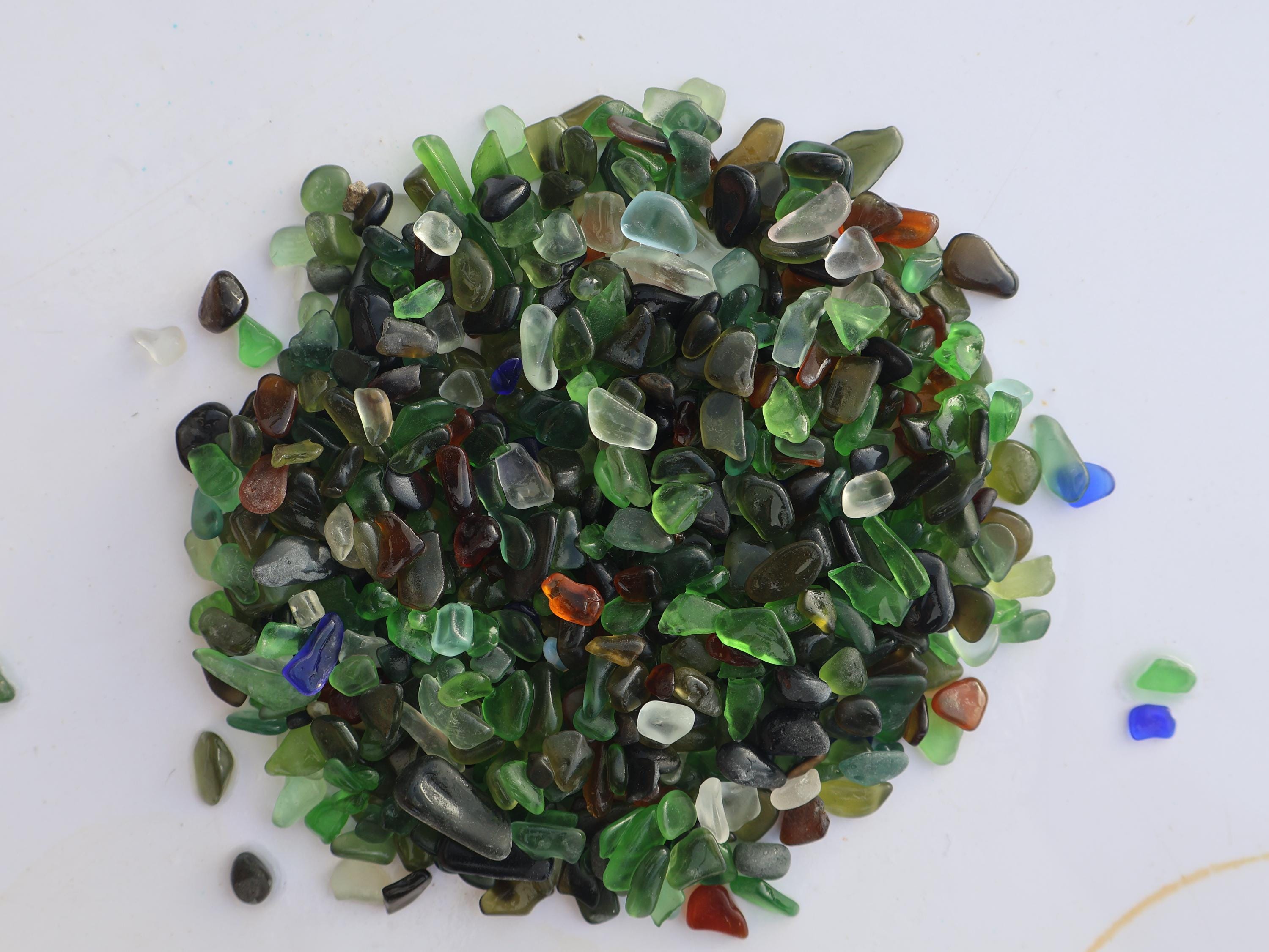 Genuine Sea Glass Tiny Mix – St. Croix Caribbean Beach Glass – Jewelry & Craft Supplies – 1 oz or 3 oz