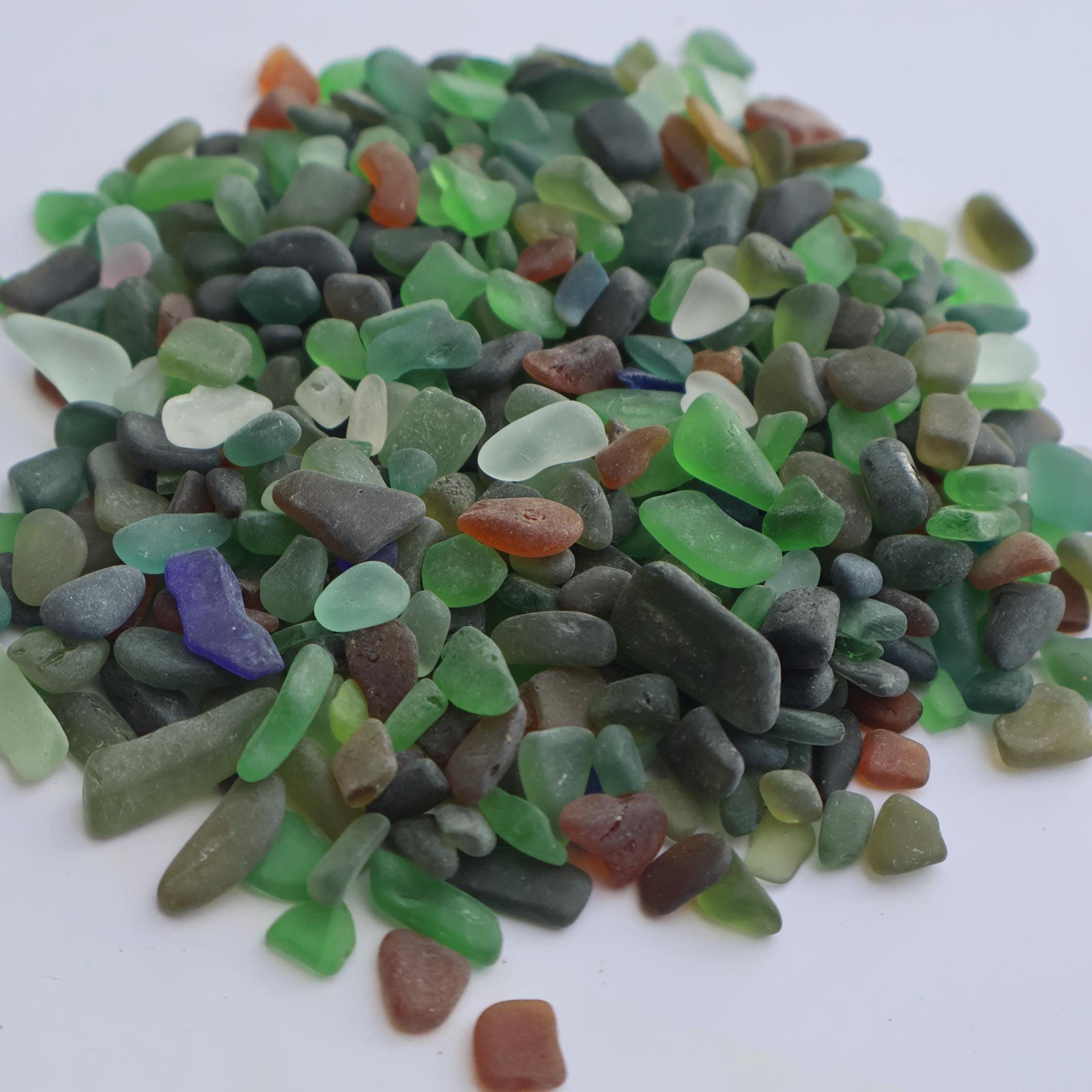 Genuine Sea Glass Tiny Mix – St. Croix Caribbean Beach Glass – Jewelry & Craft Supplies – 1 oz or 3 oz