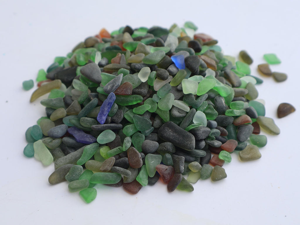 Genuine Sea Glass Tiny Mix – St. Croix Caribbean Beach Glass – Jewelry & Craft Supplies – 1 oz or 3 oz