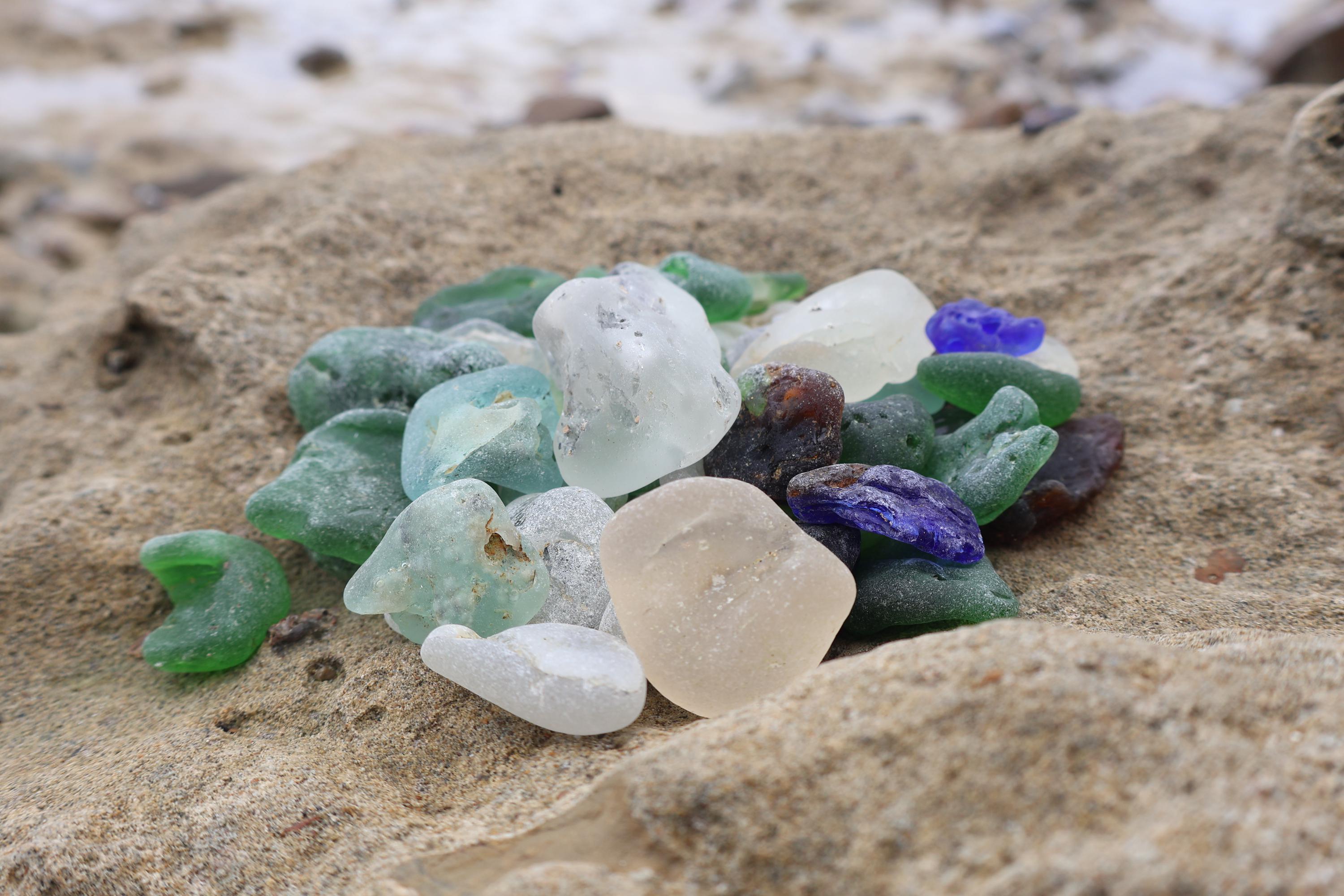Genuine Bonfire Sea Glass Mix RARE – St. Croix Caribbean Beach Glass – Jewelry & Craft Supplies – 6 oz Bulk
