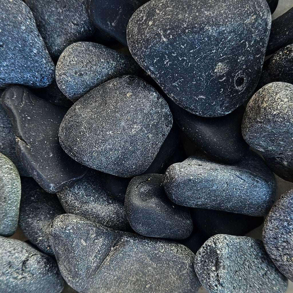 Rare Black Sea Glass (Pirate Glass) – St. Croix Caribbean Beach Glass – 6 oz Bulk