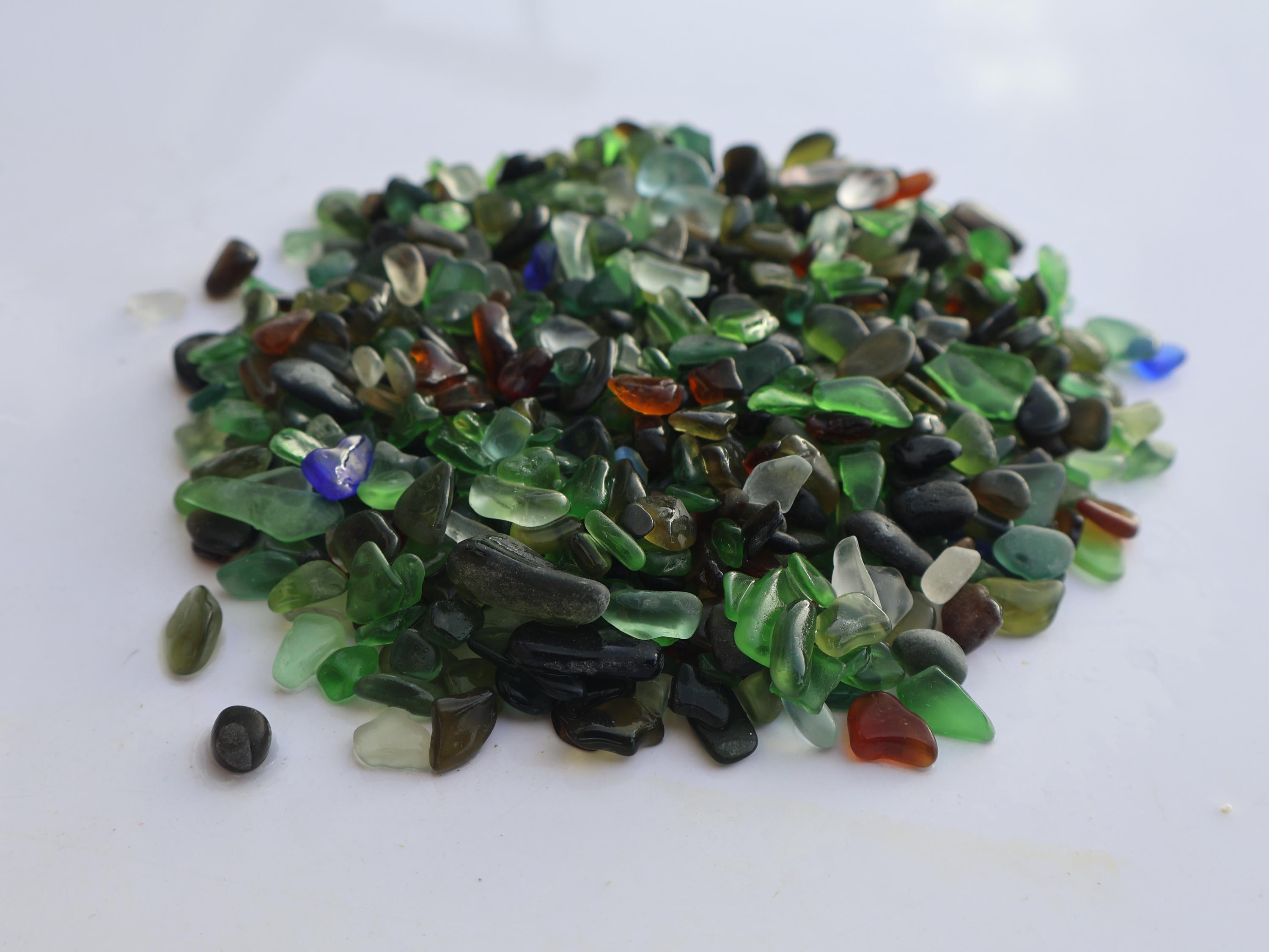 Genuine Sea Glass Tiny Mix – St. Croix Caribbean Beach Glass – Jewelry & Craft Supplies – 1 oz or 3 oz