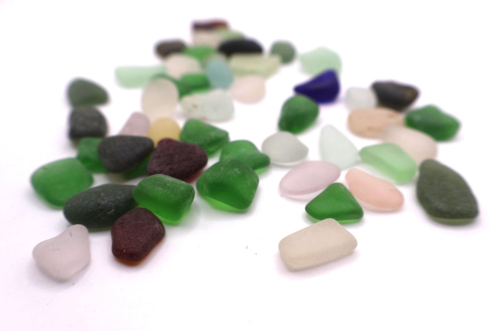 Genuine Sea Glass Charm Size – St. Croix Caribbean Beach Glass – Jewelry & Craft Supplies – Mixed Pieces (5, 25, 50)