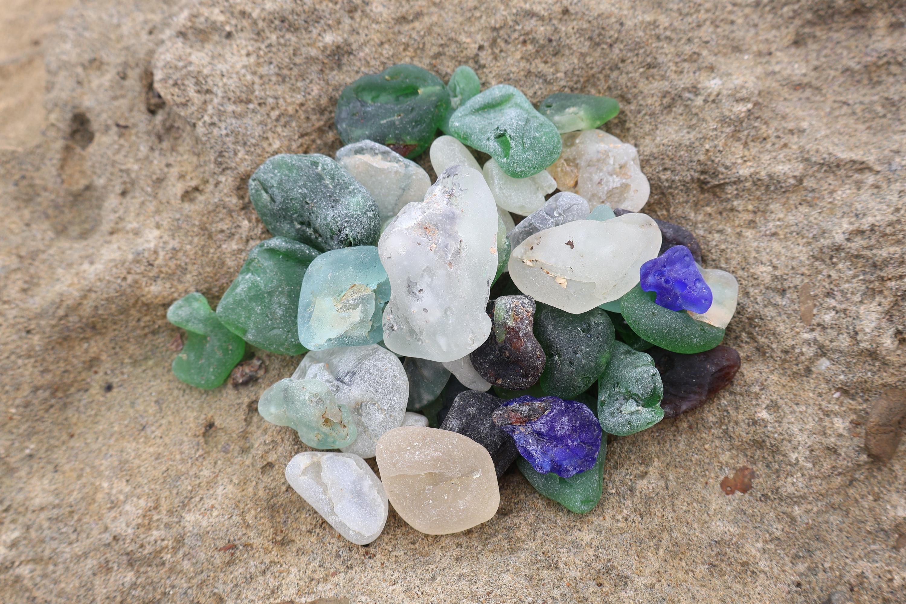 Genuine Bonfire Sea Glass Mix RARE – St. Croix Caribbean Beach Glass – Jewelry & Craft Supplies – 6 oz Bulk