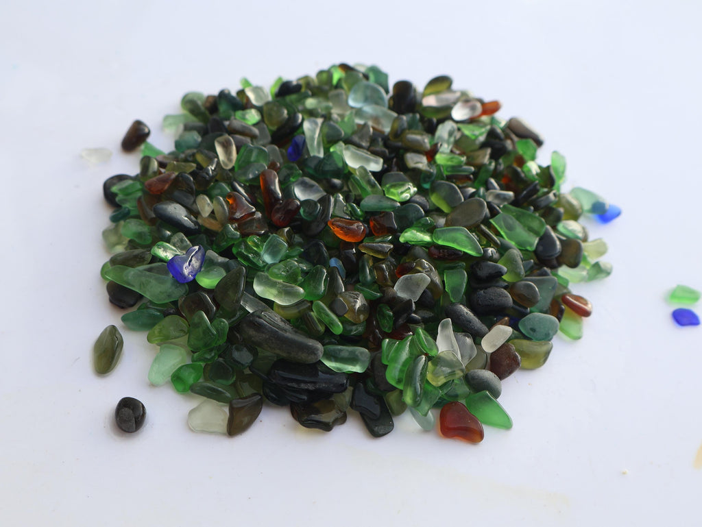 Genuine Sea Glass Tiny Mix – St. Croix Caribbean Beach Glass – Jewelry & Craft Supplies – 1 oz or 3 oz