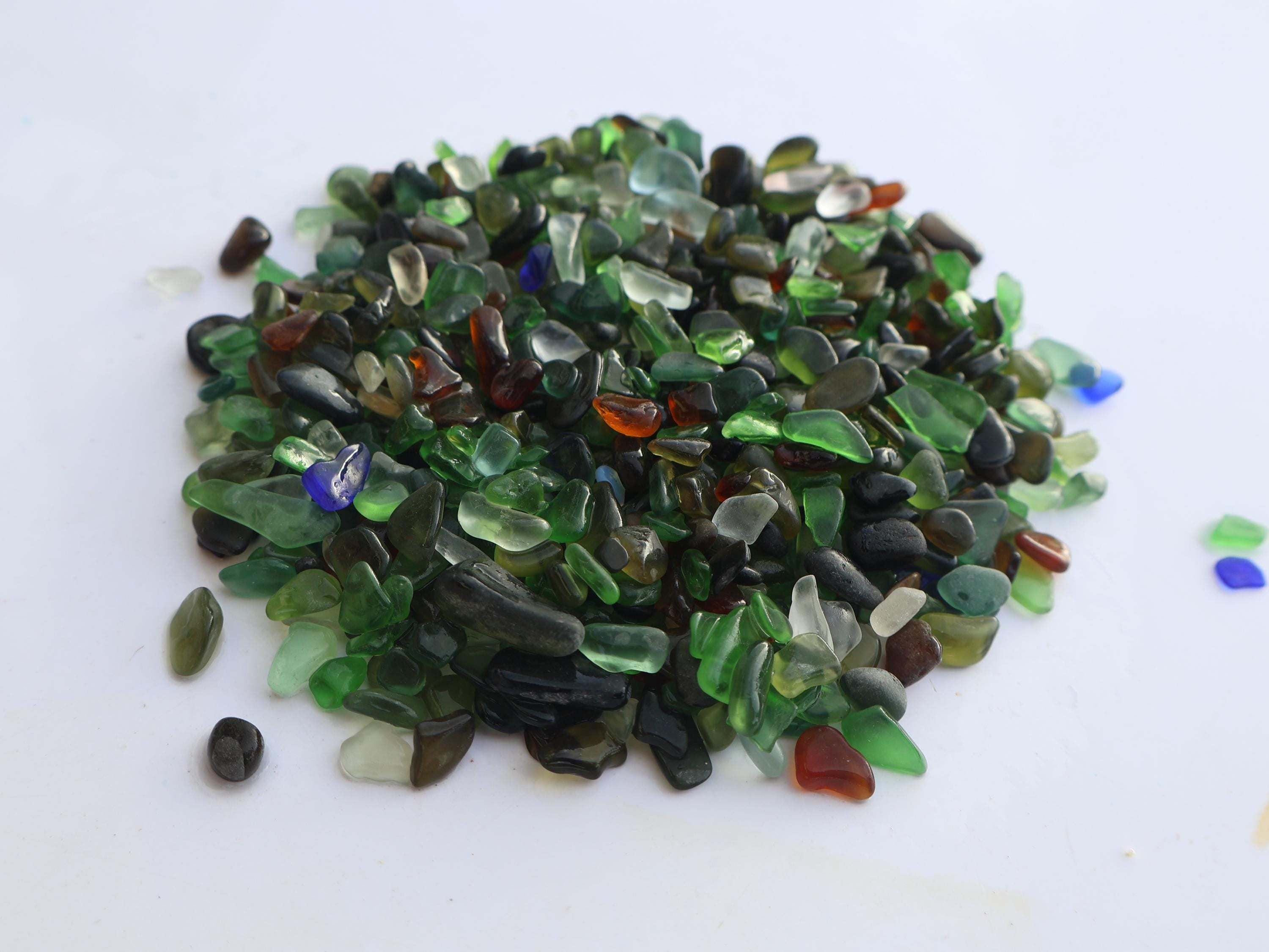 Genuine Sea Glass Tiny Mix – St. Croix Caribbean Beach Glass – Jewelry & Craft Supplies – 1 oz or 3 oz