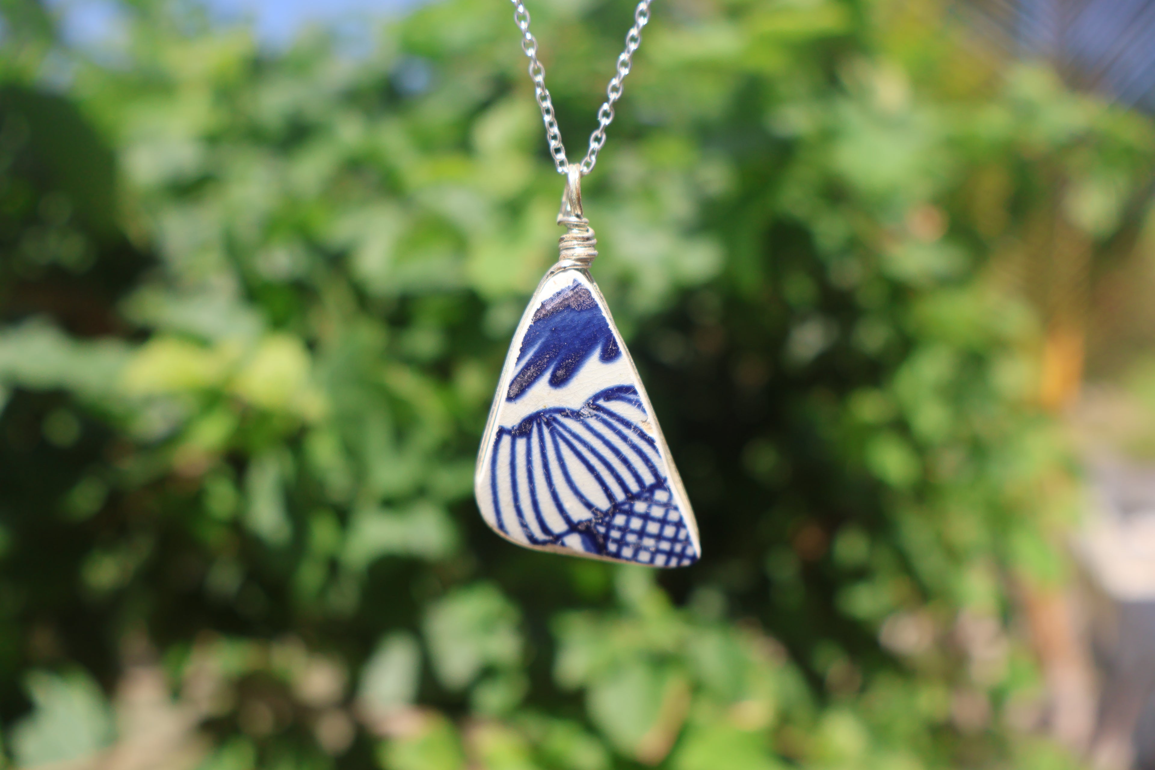 Blue Lace Chaney Necklace