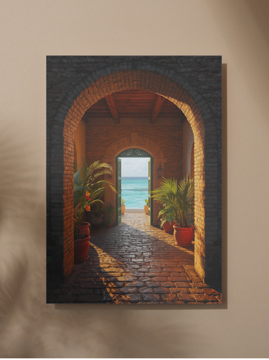 Caribbean Archway Cinematic Poster 18x24