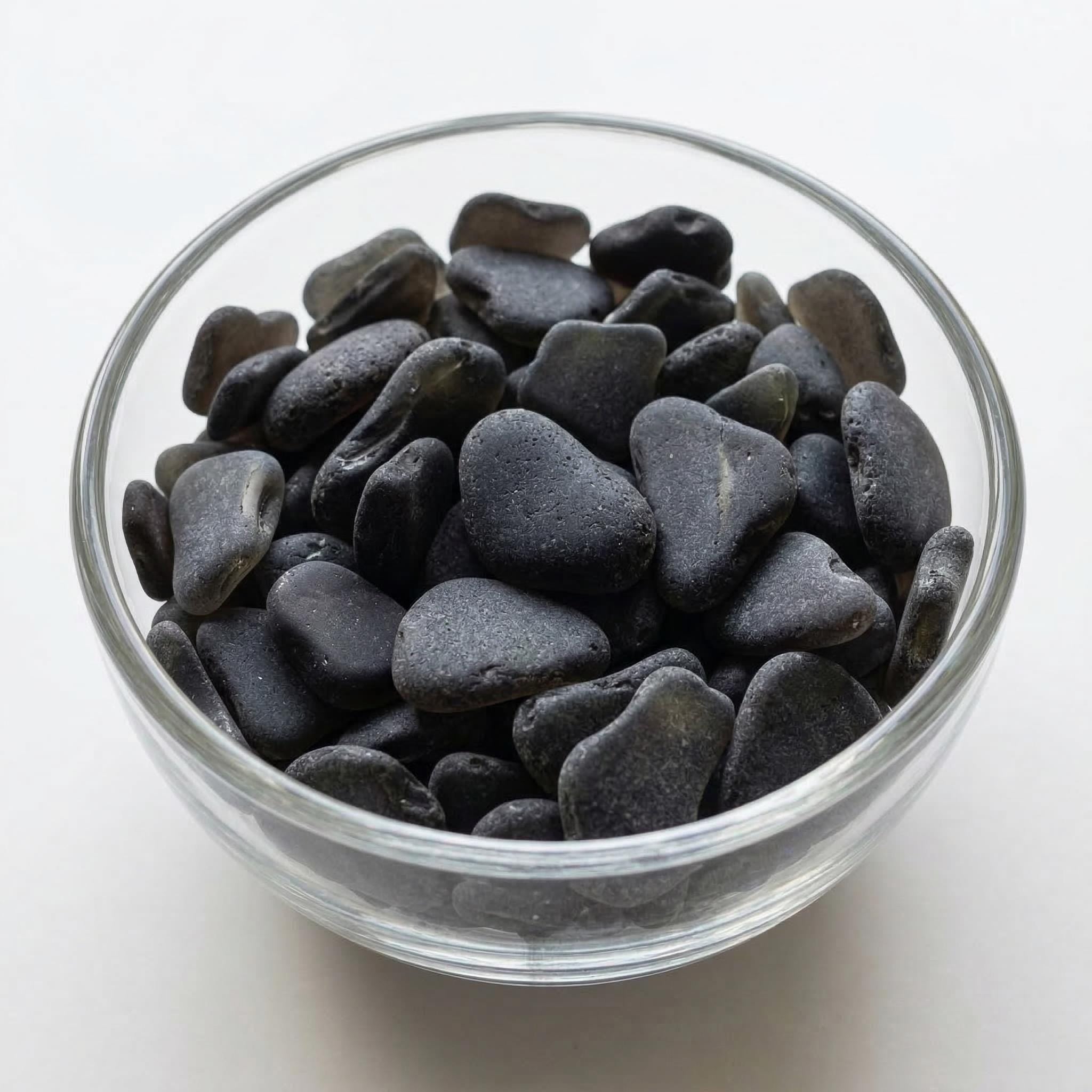 Rare Black Sea Glass (Pirate Glass) – St. Croix Caribbean Beach Glass – 6 oz Bulk