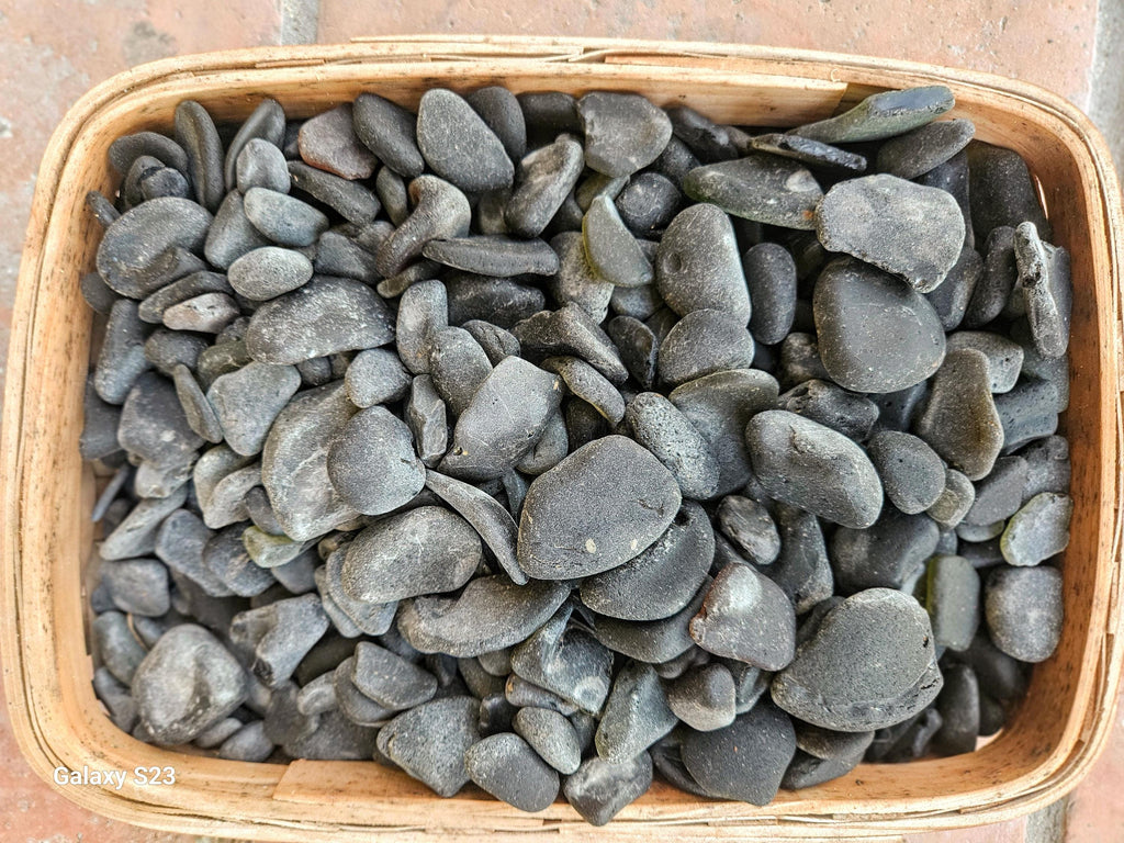 Rare Black Sea Glass (Pirate Glass) – St. Croix Caribbean Beach Glass – 6 oz Bulk