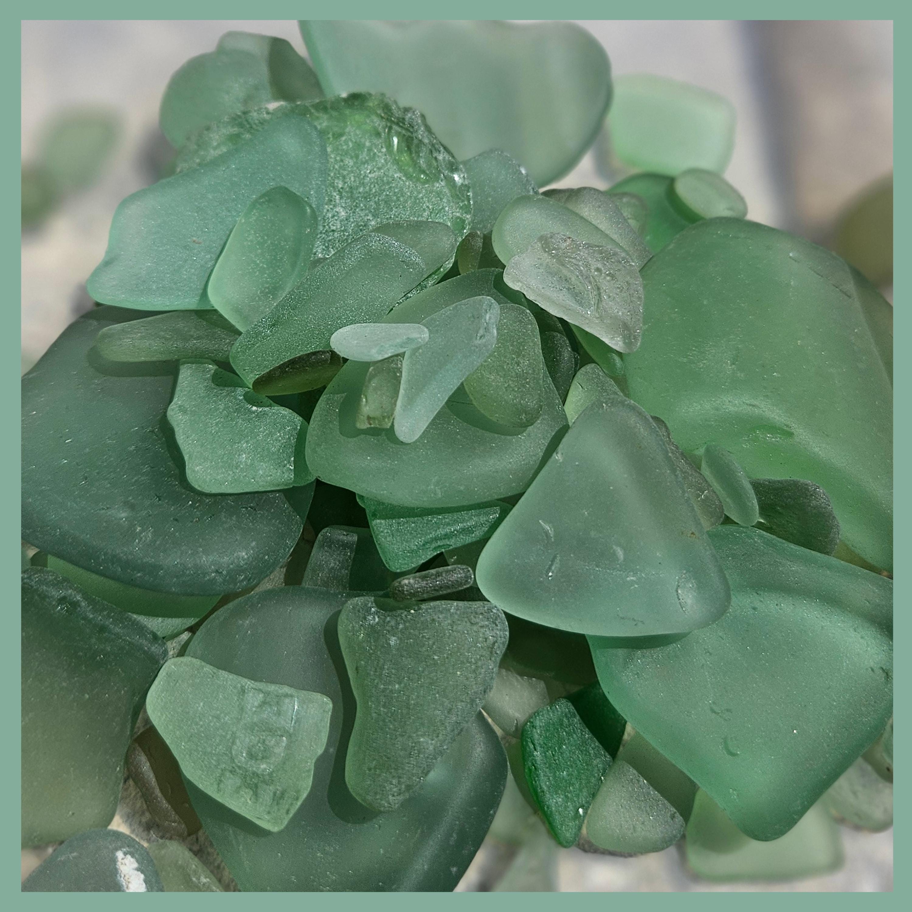 Genuine Sea Glass Mix – Aqua, Seafoam and White – St. Croix Caribbean Beach Glass – Jewelry & Craft Supplies – 6 oz Bulk