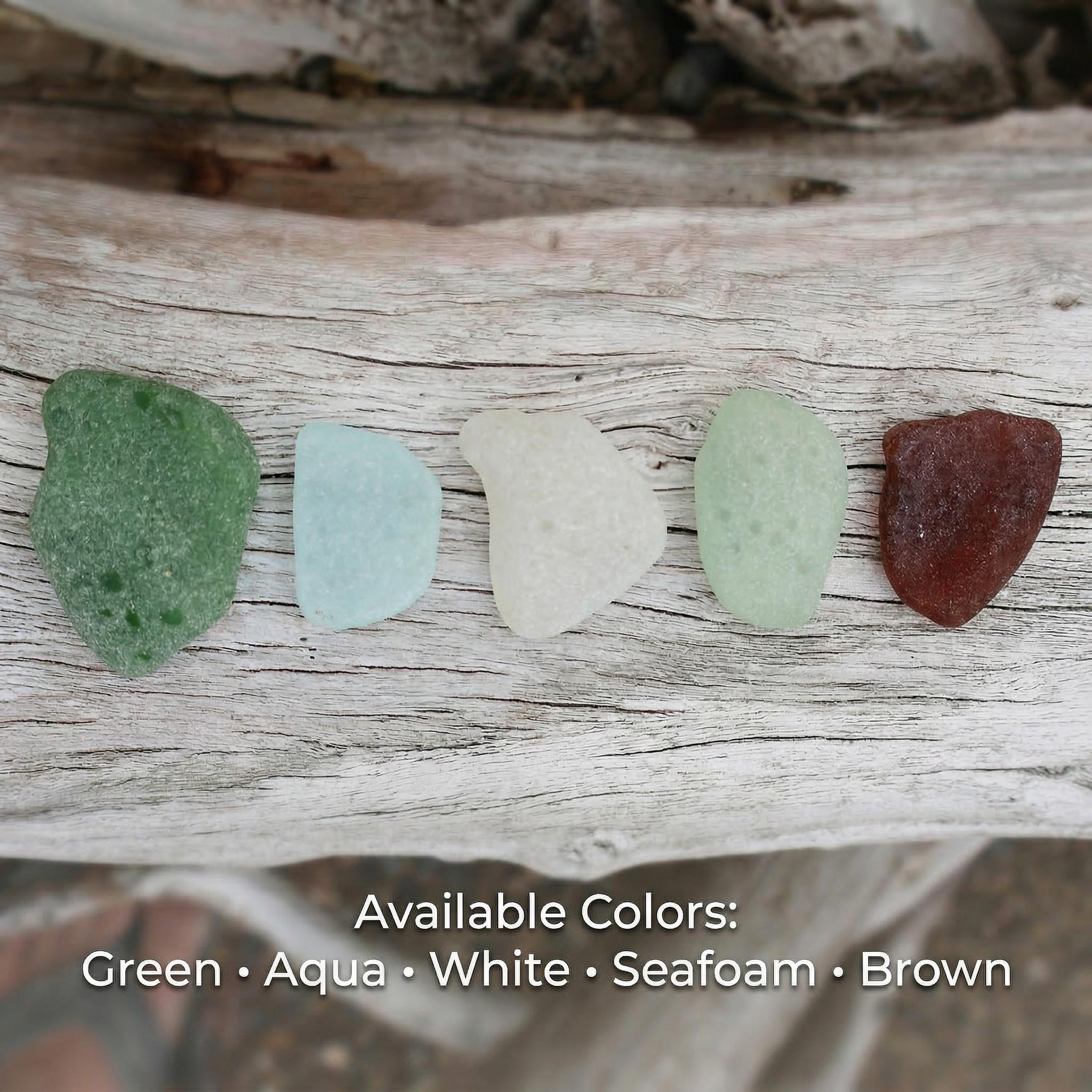 Handmade Genuine Caribbean Sea Glass Necklace – Wire Wrapped Pendant with chain, Faith Gift with Mathew verse - Choose your color
