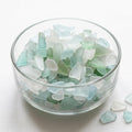 Genuine Sea Glass Mix – Aqua, Seafoam and White – St. Croix Caribbean Beach Glass – Jewelry & Craft Supplies – 6 oz Bulk