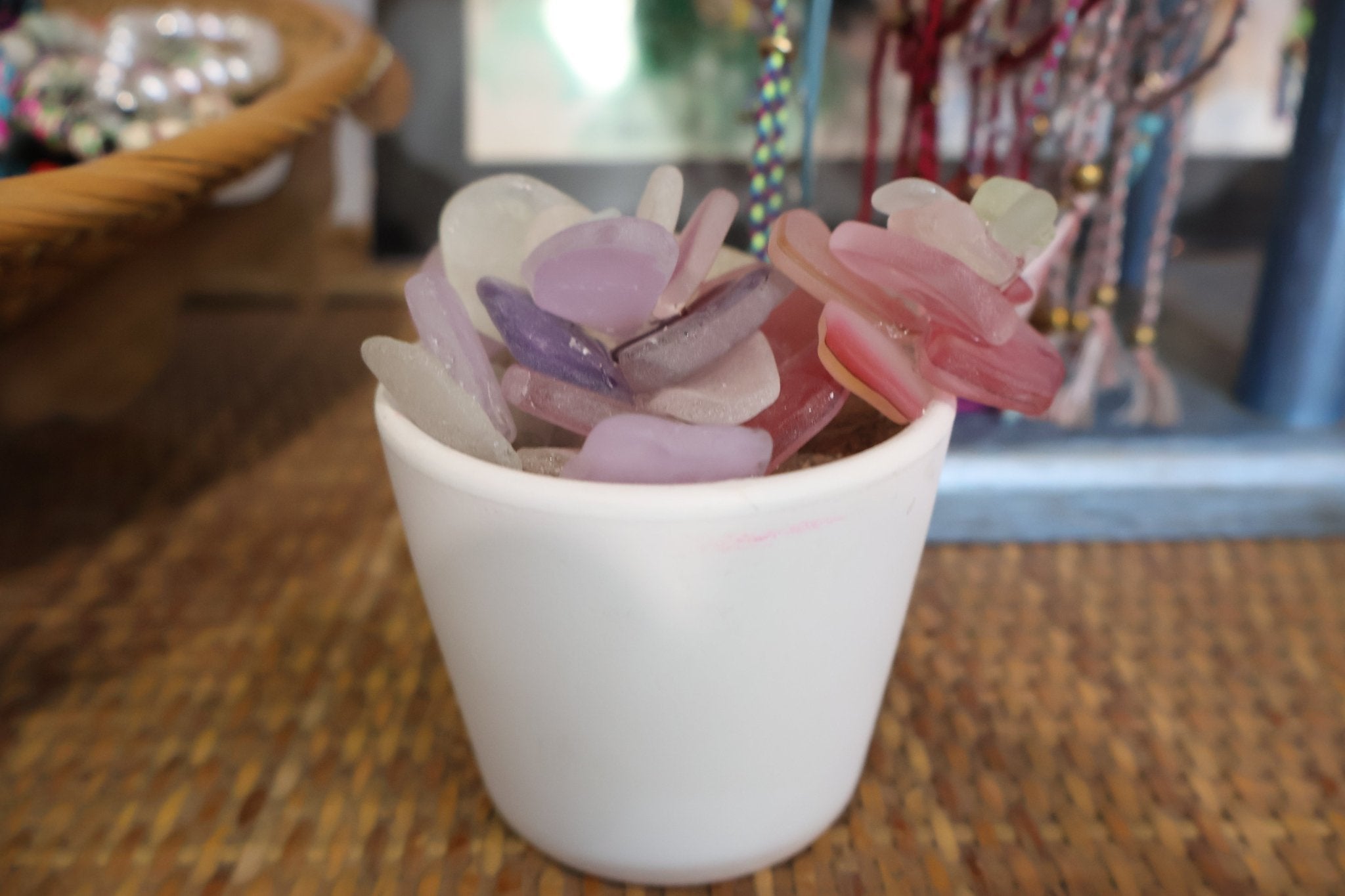 Sea Glass Succulent sculpture - Position - STXGifts