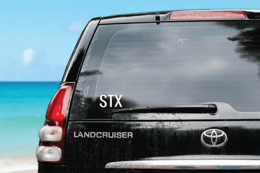 "STX" Vinyl Decal 4in. - Position - STXGifts