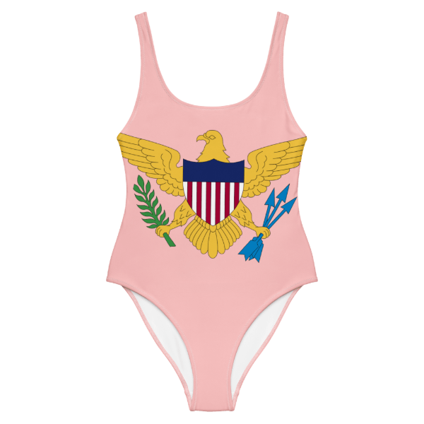 Virgin Islands Flag One-piece Swimsuit - trendy women's swimwear and beachwear clothing - Conch. STXGifts