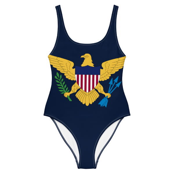 Virgin Islands Flag One-piece Swimsuit - trendy women's swimwear and beachwear clothing - Drop-off. STXGifts
