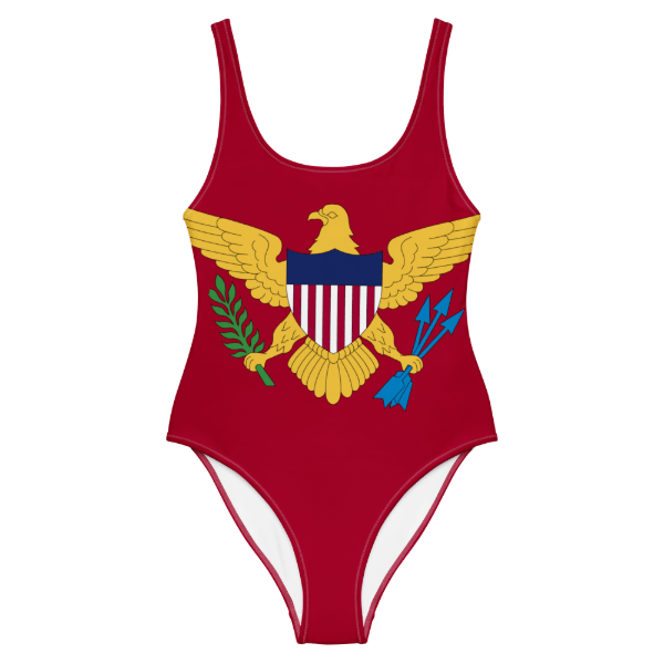 Virgin Islands Flag One-piece Swimsuit - trendy women's swimwear and beachwear clothing - Flamboyant. STXGifts