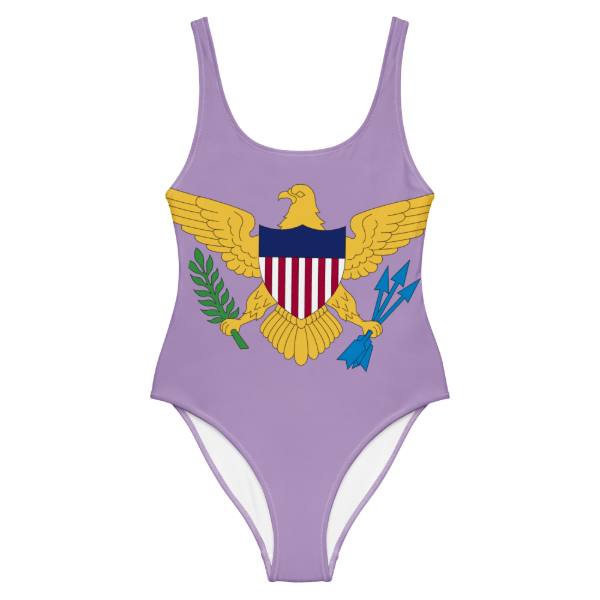 Virgin Islands Flag One-piece Swimsuit - trendy women's swimwear and beachwear clothing - Jacaranda. STXGifts