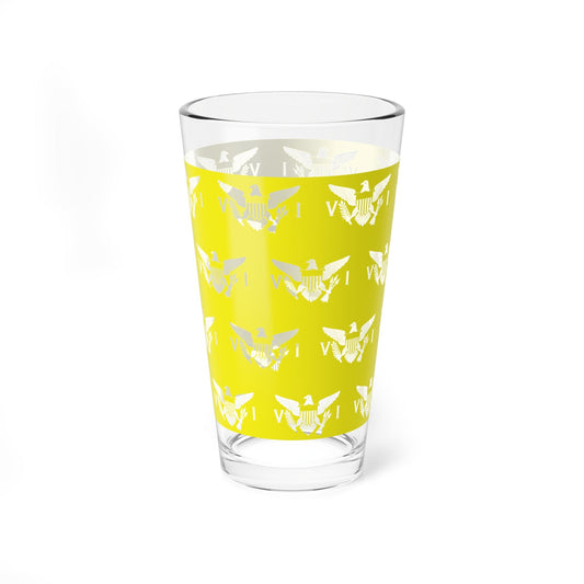 Yellow Virgin Islands 16 oz Glass - Position - STXGifts